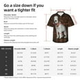 thumbnail image 3 of Bedlington Terrier Dog With Vintage American Flag Men's 3d Print Casual Button Down Shirts, Novelty Hawaiian Short Sleeves S, 3 of 8