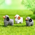 thumbnail image 6 of Yesbay Animal Figurine Sweet Expression DIY Injection Molding Mini Desktop Animal Sheep Ornament Dollhouse Supplies, 6 of 7