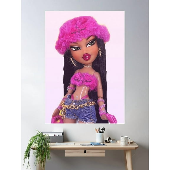 Kna Prints - Aesthetic Y2K Pink Bratz Poster Wall Art, Modern Wall Decor For Living Room Bedroom, UNFRAMED-8x12