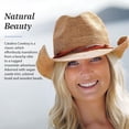 thumbnail image 3 of Sombrero Wallaroo Catalina Cowboy de fibra de rafia en forma de hongo para mujer, 3 of 9