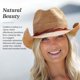 thumbnail image 3 of Sombrero Wallaroo Catalina Cowboy de fibra de rafia en forma de hongo para mujer, 3 of 9