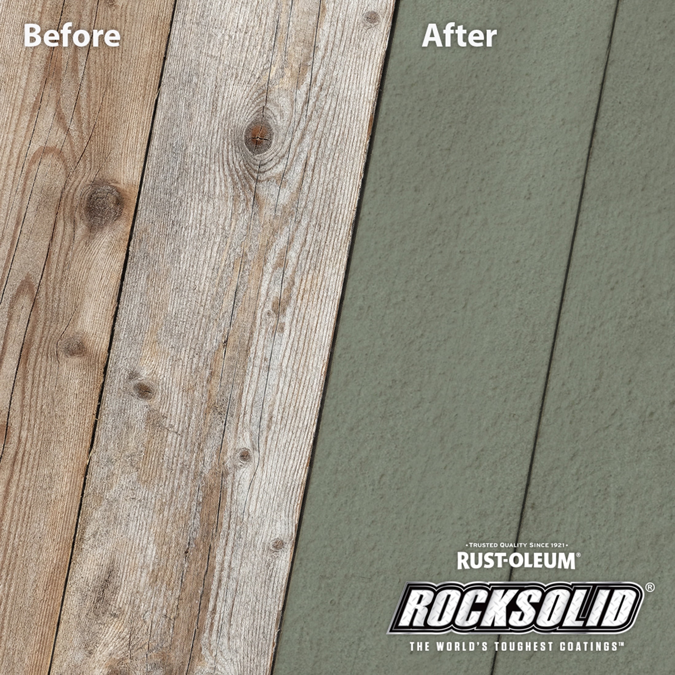 Bedrock, Rust-Oleum RockSolid 20X Exterior Wood Deck Resurfacer-319180T, Gallon