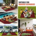 thumbnail image 3 of Christmas Tree Outdoor Rug 3x5 Ft, Non Slip Washable Area Rug, Buffalo Plaid Xmas Pine Farmhouse Checker Patio Rugs Carpet Runner, Large Floor Mat for Indoor/Outdoor Deck Porch Camping, 3 of 8