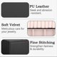 thumbnail image 2 of Jewelry Box Organizer, 2-Layer Lockable Jewelry Box, Soft Velvet Lining Ring Earrings Holder Necklace Bracelet Jewelry Display Storage Case Gift for W, 2 of 5