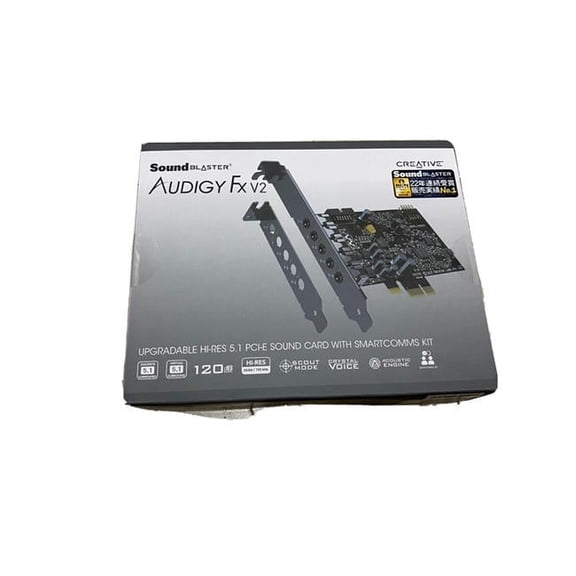 Sound Blaster Audigy Fx V2 PCIe Sound Card, Black