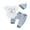 Blue, variant on BemeyourBBs Newborn Baby Boy Hospital Coming Home Outfit Baby Boy Summer Clothes Sailboat Letter Embroidered Short Sleeve Romper Striped Pants and Hat 3 Piece Set