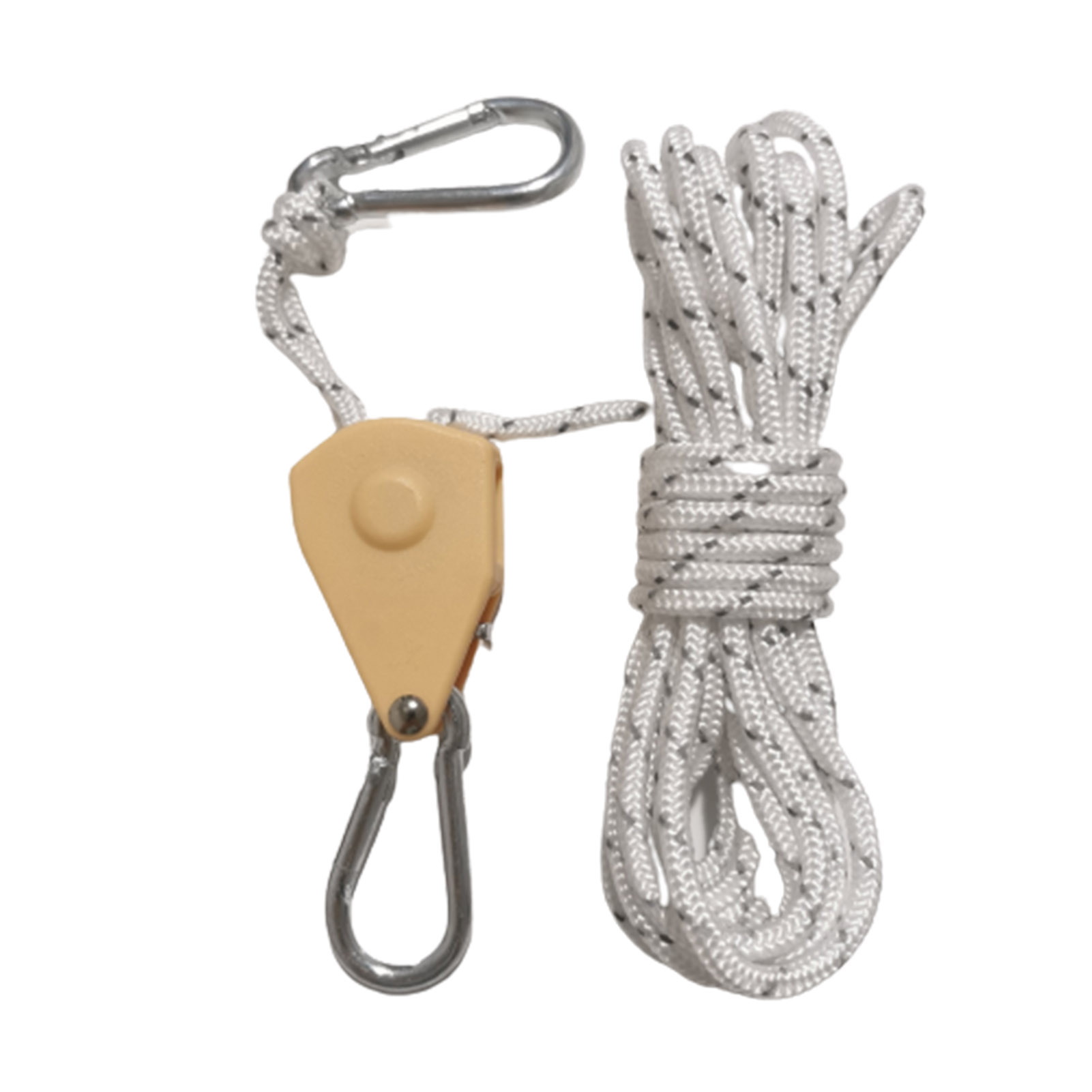 huanledash 1 Roll 4m Tent Ropes Adjustable Windproof Strong Toughness