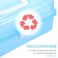 thumbnail image 5 of 1pc Portable Handle Plastic Tool Box with Three Layers Storage for Home Use, 5 of 6
