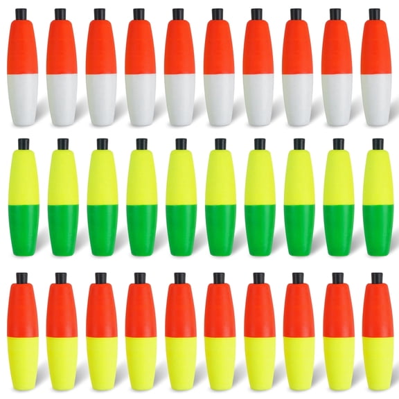 Peg Floats Fishing Bobbers, Foam Cigar Fishing Floats Bobbers Catfish Floats Slip Fishing Cork Bobbers with Pipe Plug for Catfish Santee Rig Freshwater Saltwater Fishing