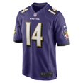 thumbnail image 3 of Baltimore Ravens Kyle Hamilton #14 Purple Official NFL Player Game T-Shirt, 3 of 4