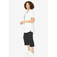 thumbnail image 3 of Woman Within Plus Size Two-Piece V-Neck Tunic & Capri Set, 3 of 6