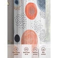 thumbnail image 6 of Abstract Dots Circles Sheer Curtains 72 Inches Long 2 Panels Wave Point Lines Simple Light Filtering Semi Sheer Window Curtains Drapes for Bedroom Living Room 52"x72", 6 of 7