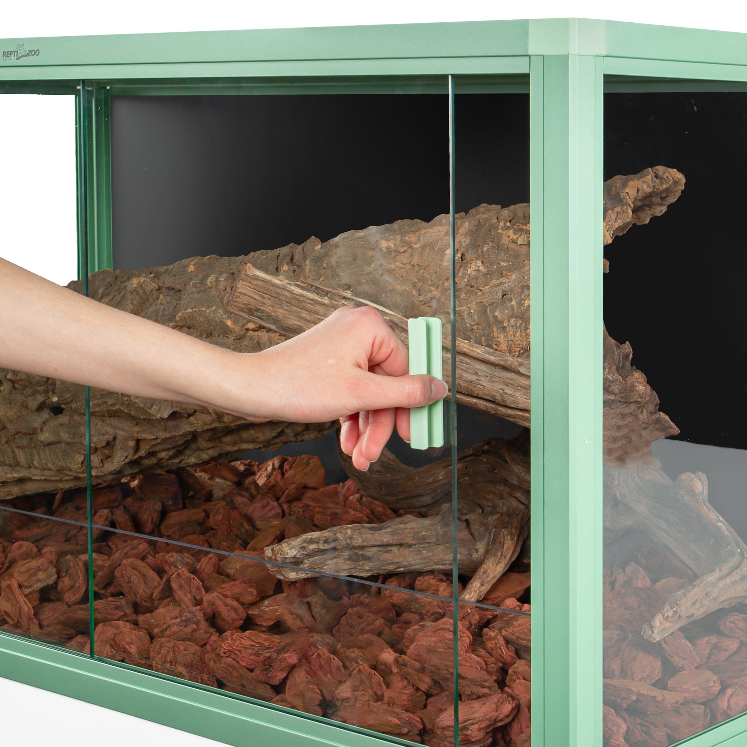 50Gallon Reptile Terrarium, 36x18x18In Light Weight Reptile Enclosure, Colored Reptiles Tank with Tempered Glass Door