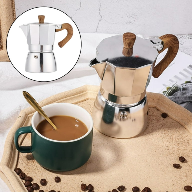 Colcolo Aluminum Espresso Cafe Percolator Pot ,Coffee Maker with