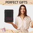 thumbnail image 3 of BMOUO Case for All-New Amazon Fire HD 8 & HD 8 Plus Tablet (Only 12th Gen,2024/2022), Layer Duty Shockproof Rugged Case with Kickstand, Black+Red, 3 of 7