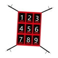 thumbnail image 2 of DYNWAVECA Baseball Strike Zone Target Softball Target Numbered Pitching Target for Catching Pitcher Accuracy Training Hitting Throwing, 2 of 10