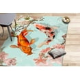 thumbnail image 3 of Japanese Koi Fish Rug, Koi Rug, Abstract Rug, Animal Rugs, Decorative Rug, Thin Rug, Machine Washable Rug, Corridor Rug, Cool Rug, 2.6'x9.2' - 80x280 cm, 3 of 9