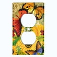 thumbnail image 2 of Metal Light Switch Plate Outlet Cover Sunflower Butterfly SUN003, 2 of 13
