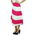 thumbnail image 2 of Bimba Women's Spiral Summer Midi Skirt A Line Boho Chic Skrit With Side Zip, 2 of 6