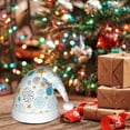 thumbnail image 6 of KLL Christmas Hats for Adults Plush Gold Stars Blue Dots Pattern Print Santa Hat Xmas Fluffy Santa Claus Hat for Women Men, 6 of 6
