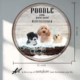 thumbnail image 2 of Poodle Bath Soap Wash Your Paws Vintage Round Tin Sign, Poodle Print, Poodle Funny Bathroom Decor, Animal Wall 12inchx12inch, 2 of 5