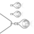 thumbnail image 2 of Collar de Cadena de perlas ANGGREK Conjunto de Joyería para mujer Elegante y moderno, 2 of 8