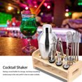 thumbnail image 4 of Juego de coctelera de acero inoxidable, 13 piezas Juego de coctelera de acero inoxidable Kit de cóctel Características de vanguardia, 4 of 12