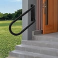 thumbnail image 3 of Left Side Wall-mounted Handrail, U-Shape Safety Handle, Heavy Duty Hand Railing Grab Bars for Porches, Gardens, Stairs, Hotels, Entrances, 3 of 12