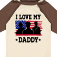 thumbnail image 4 of Inktastic Military Dad I Love My Daddy Boys or Girls Long Sleeve Baby Bodysuit, 4 of 5