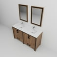 thumbnail image 6 of Ziva 60 in W Rustic Barnwood Double Vanity, Cultured Marble Top, Faucet Set & 22" Mirrors, 6 of 8