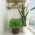 thumbnail image 5 of Artificial Shrubs Bushes, Plastic Plants Fern Leaves Fake Persian Grass Wedding Indoor Outdoor Home Garden Verandah Kitchen Office Table Centerpieces Arrangements, 5 of 7