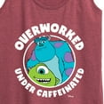 thumbnail image 3 of Monsters Inc. - Overworked Under Caffeinated - Women's Racerback Tank Top, 3 of 5