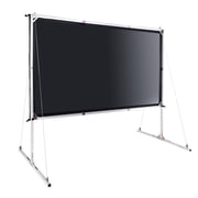 InstaHibit 100 Portable Projector Screen with Stand 16:9 HD Fast Folding Indoor Outdoor Home Theater Backyard Movie