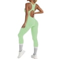 thumbnail image 2 of WILLBEST Mono de Entrenamiento para Mujer, de Manga Larga, con Cremallera Frontal Y Espalda Descubierta, Elástico, Deportivo, para Yoga, Running, Ropa Informal Cómoda. Mediana, 2 of 8