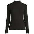 thumbnail image 5 of No Boundaries Women's Juniors Long Sleeve Mock Neck Top, Sizes XS-3XL, 5 of 5