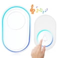 thumbnail image 4 of Timbre inalámbrico inteligente Ding Dong Ring Ringtone alarma para entrada de seguridad en el hogar enchufe 110-240VUS, 4 of 5