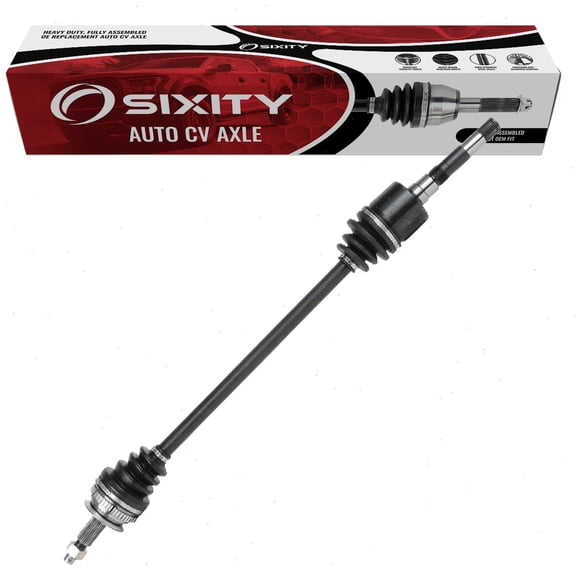Sixity Front Right CV Axle compatible with Dodge Caravan 1996-2007 - Passenger Side Complete Axle Shaft Assembly