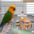 thumbnail image 3 of Campana con marco de pie para pájaros, mascota, pájaro, ardilla, juguete para masticar, juguete para morder pájaros, uso conveniente, 3 of 8
