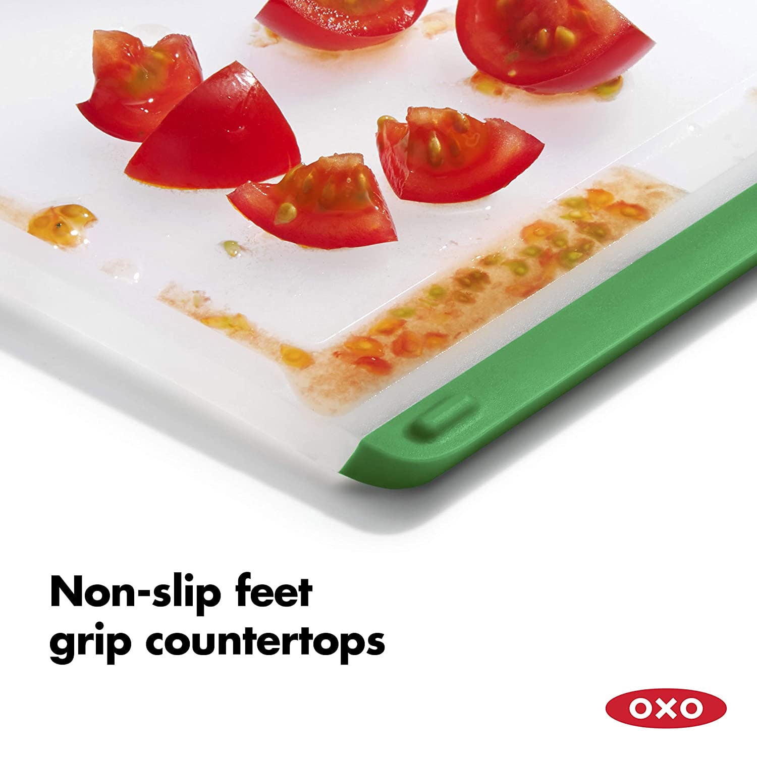 OXO Good Grips 3 Piece Non Slip Double Sided Cutting Board Set, Clear
