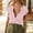 Pink, variant on Women Deep V Neck Low Cut Tops Casual Ribbed Knit T Shirts Summer Short Sleeve Tees Short Sleeve Tunic Tops for Women Womens Clothes Summer Women's Clothes