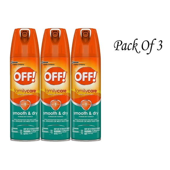 Off! Family Care Smooth & Dry Insect Spray, 6 oz (Pack - 3)