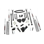 Rough Country 6 Ford 4-Link Suspension Lift Kit with Lift Blocks and N3 Shocks - 578.20"