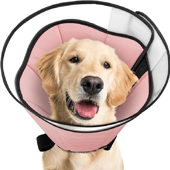 Dog Cone For Dogs After Surgery, Soft Dog Cones For Large Medium Small Dogs, Adjustable Collar For Pets To Stop Licking, Lightweight E Collars Elizabethan For Dogs - XL