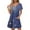 Dark Blue, variant on Dress for Women Summer Women Summer Dress Women Dresses Summer Women's Fashion Summer Print Short-sleeved V-neck Casual Dress Blue XL