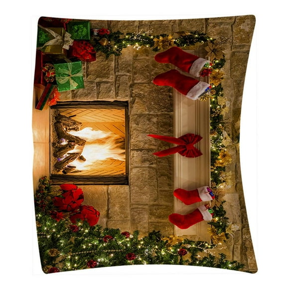 Telón de Fondo Bearachild Navidad Chimenea 95X73