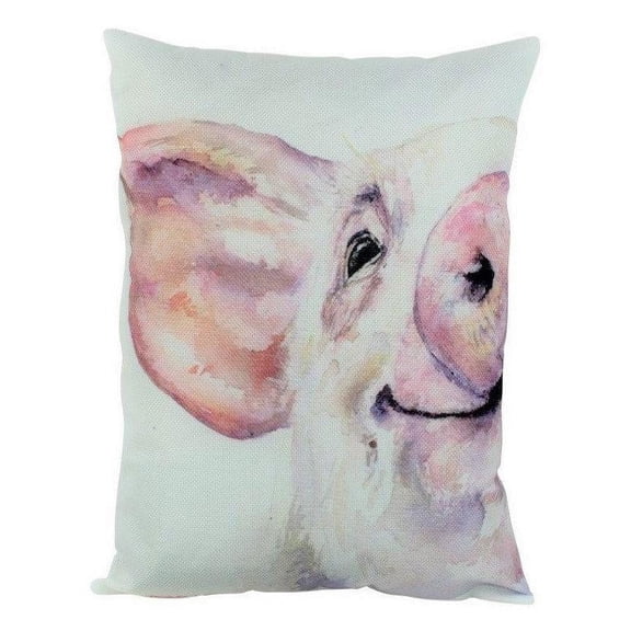 Farmhouse Pig | Pillow Cover | Farm Animal | Home Decor | Country Farm Pillow | 16 x 12 | Farmhouse Decor | Throw Pillows | Room Decor
