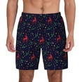 thumbnail image 3 of Uemuo Christmas Deer Pattern Mens Swim Trunks Quick Dry Board Shorts with Mesh Lining, Stretch Beach Shorts Quick Dry No-Chafing Board Shorts-Small, 3 of 9