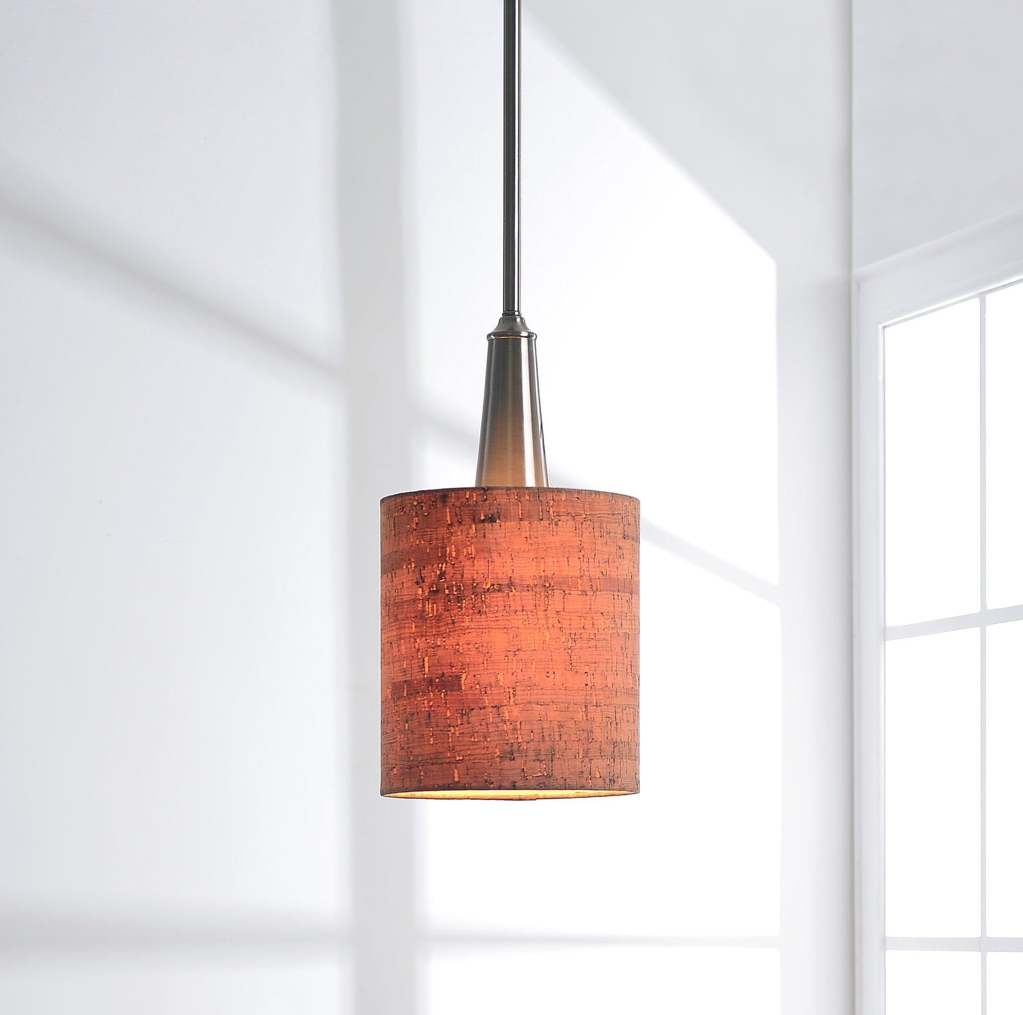 Kenroy Home Bulletin 1 Light Mini Pendant Brushed Steel Com
