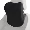 thumbnail image 1 of Almohada de reposacabezas de coche Unique Bargains, almohada ergonómica para el cuello, soporte para el cuello, poliéster, espuma viscoelástica, negro, 1 pieza para viajar., 1 of 7