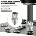 thumbnail image 4 of Colacoor Alloy High-Magnetic Screwdriver Drill Bit Set，Non-Slip Teeth Phillips Screwdriver Bit Set, Long Drill Bits for Electric Drills 18PCS, 4 of 8
